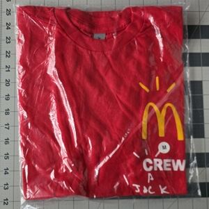 Cactus Jack by Travis Scott McDonald's Red Crew Shirt with Yellow Logo